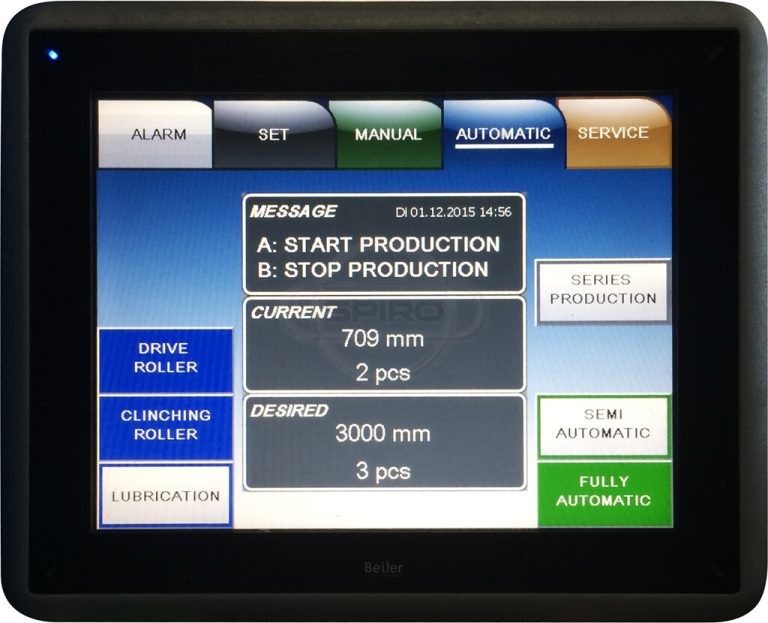Tubeformer™ 1602 display